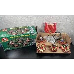 Mr. Christmas Looney Tunes Ornaments Musical Holiday 1997 Plays 20 Song With Box